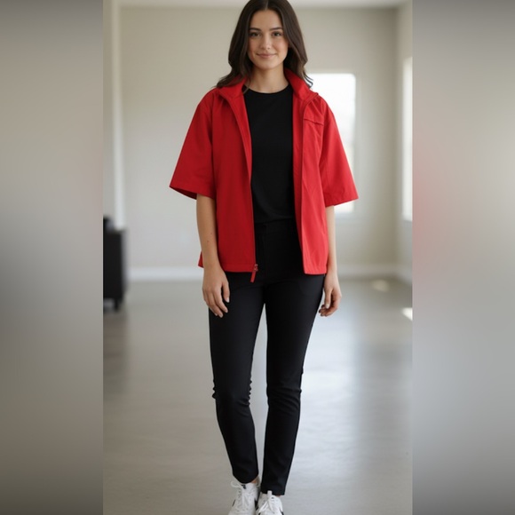 Glen Echo XL Short Sleeve Red Golf Jacket - Picture 15 of 15